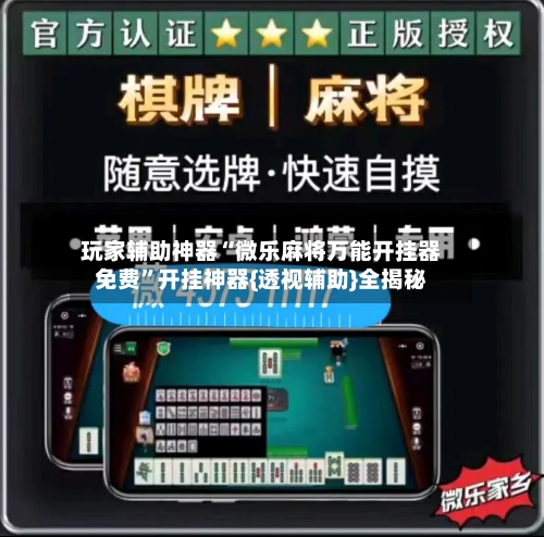 玩家辅助神器“微乐麻将万能开挂器免费	”开挂神器{透视辅助}全揭秘-第1张图片