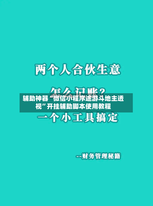 辅助神器“微信小程序途游斗地主透视”开挂辅助脚本使用教程-第2张图片