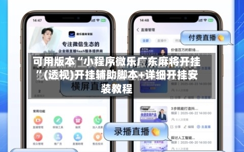 可用版本“小程序微乐广东麻将开挂”(透视)开挂辅助脚本+详细开挂安装教程-第2张图片