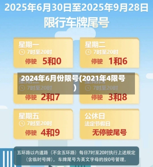 2024年6月份限号(2021年4限号)-第1张图片