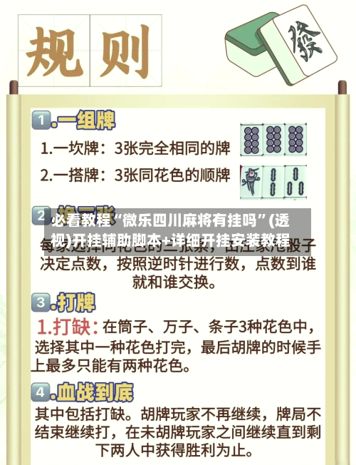 必看教程“微乐四川麻将有挂吗”(透视)开挂辅助脚本+详细开挂安装教程-第2张图片