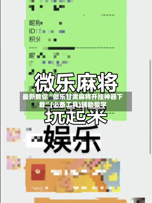 最新教你“微乐甘肃麻将开挂神器下载”(必备工具)辅助教学-第2张图片