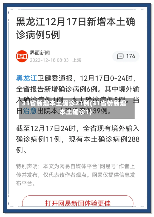 31省新增本土确诊21例(31省份新增本土确诊1)-第1张图片