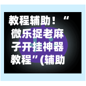 教程辅助！“微乐捉老麻子开挂神器教程	”(辅助神器)开挂详细教程-第1张图片