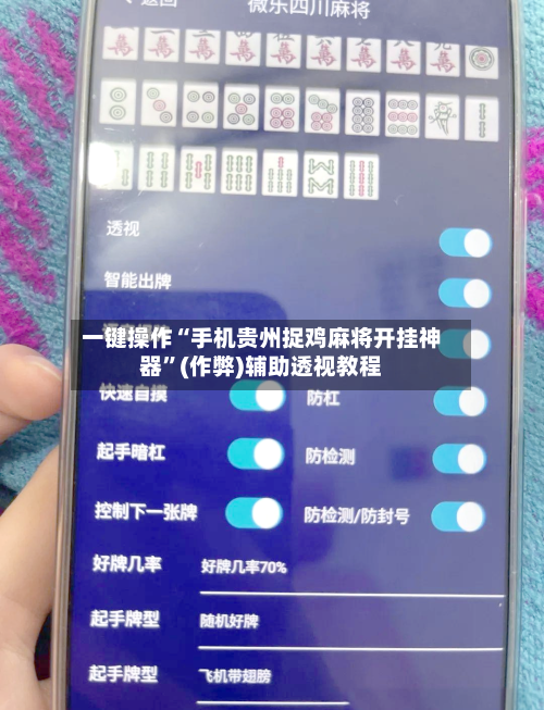 一键操作“手机贵州捉鸡麻将开挂神器”(作弊)辅助透视教程-第3张图片