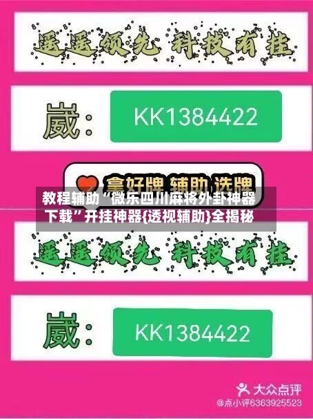教程辅助“微乐四川麻将外卦神器下载”开挂神器{透视辅助}全揭秘-第3张图片