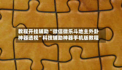 教程开挂辅助“微信微乐斗地主外卦神器透视”科技辅助神器手机版教程-第2张图片