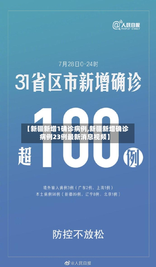 【新疆新增1确诊病例,新疆新增确诊病例23例最新消息视频】-第1张图片