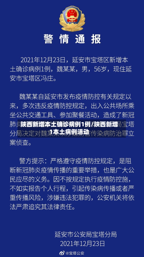 陕西新增本土确诊病例1例/陕西新增1本土病例活动-第2张图片