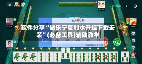软件分享“微乐宁夏划水开挂下载安装”(必备工具)辅助教学-第2张图片