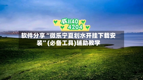 软件分享“微乐宁夏划水开挂下载安装	”(必备工具)辅助教学-第1张图片