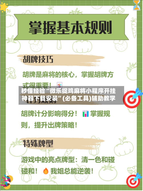 秒懂经验“微乐捉鸡麻将小程序开挂神器下载安装”(必备工具)辅助教学-第1张图片