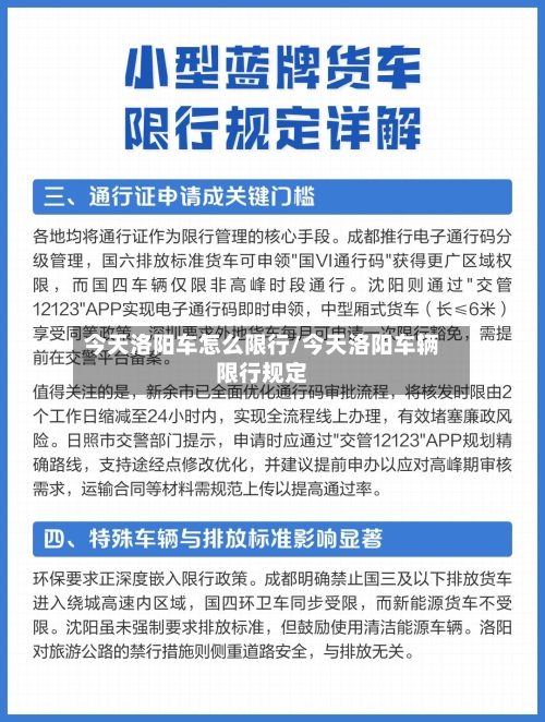 今天洛阳车怎么限行/今天洛阳车辆限行规定-第2张图片