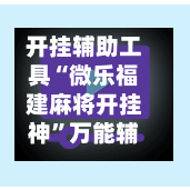 开挂辅助工具“微乐福建麻将开挂神”万能辅助详细步骤与使用技巧-第2张图片