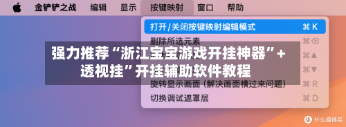 强力推荐“浙江宝宝游戏开挂神器”+透视挂	”开挂辅助软件教程-第2张图片