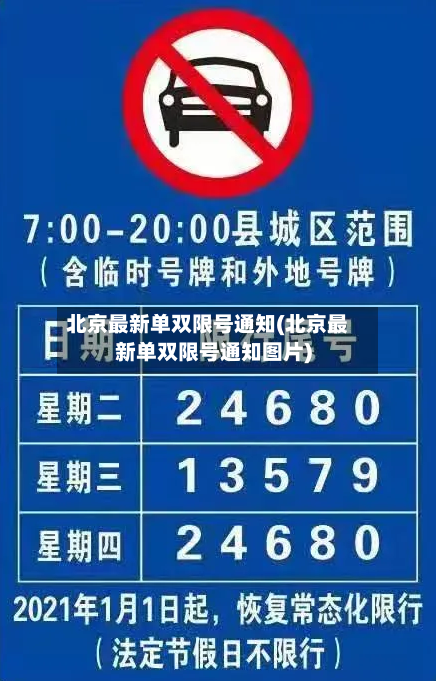 北京最新单双限号通知(北京最新单双限号通知图片)-第2张图片