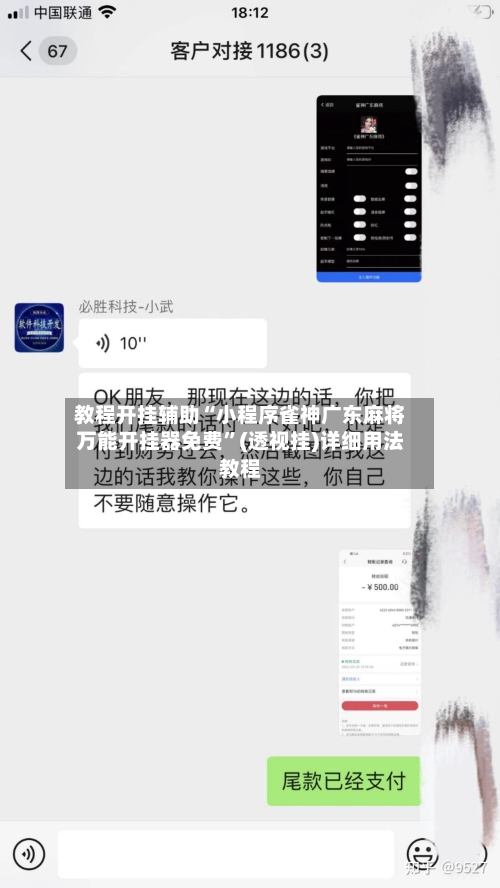 教程开挂辅助“小程序雀神广东麻将万能开挂器免费”(透视挂)详细用法教程-第2张图片