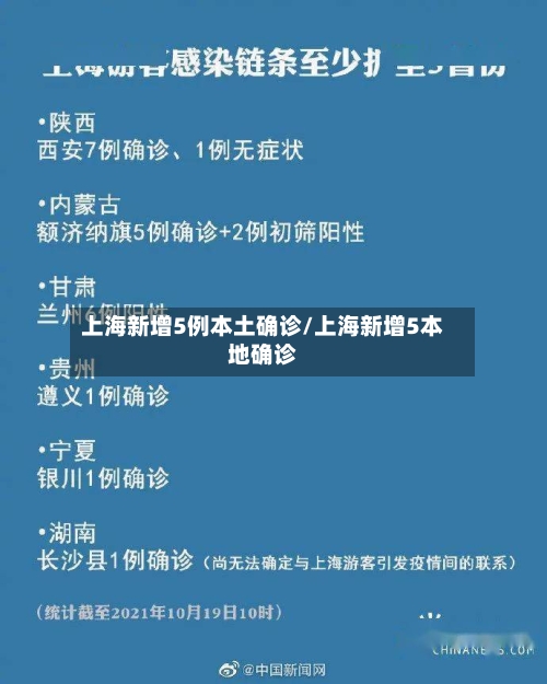 上海新增5例本土确诊/上海新增5本地确诊-第1张图片