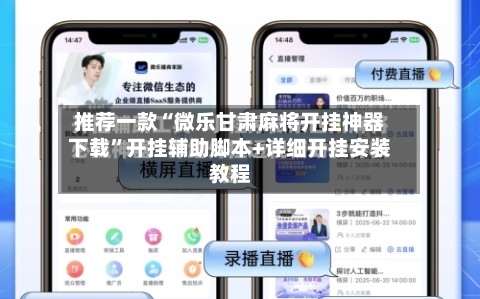 推荐一款“微乐甘肃麻将开挂神器下载”开挂辅助脚本+详细开挂安装教程-第2张图片