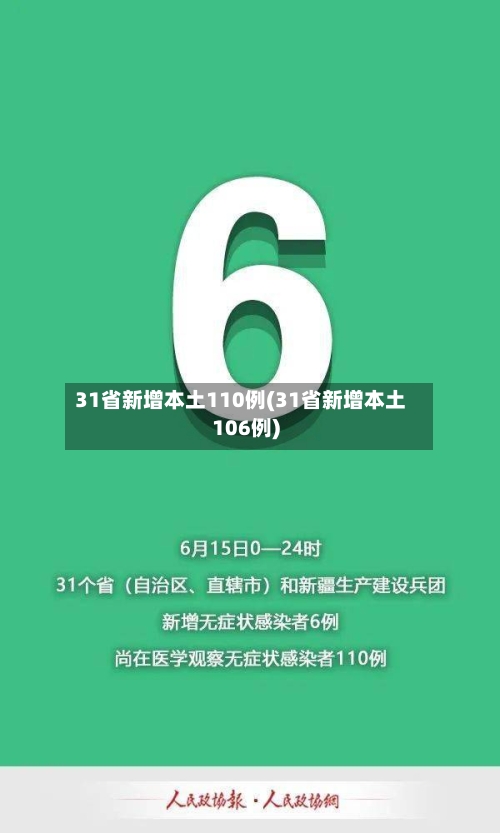 31省新增本土110例(31省新增本土106例)-第2张图片