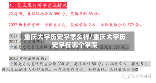 重庆大学历史学怎么样/重庆大学历史学在哪个学院-第2张图片