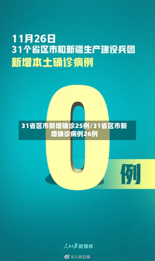31省区市新增确诊25例/31省区市新增确诊病例26例-第2张图片