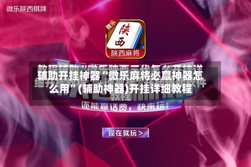 辅助开挂神器“微乐麻将必赢神器怎么用”(辅助神器)开挂详细教程-第2张图片