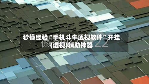 秒懂经验“手机斗牛透视软件	”开挂(透视)辅助神器-第2张图片