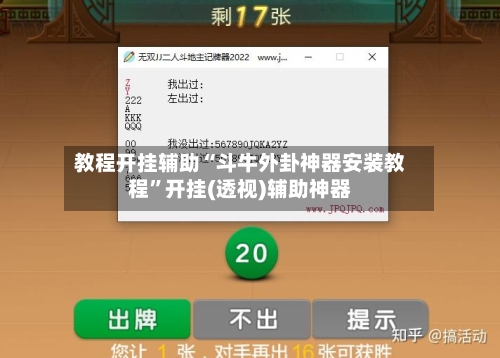 教程开挂辅助“斗牛外卦神器安装教程”开挂(透视)辅助神器-第3张图片