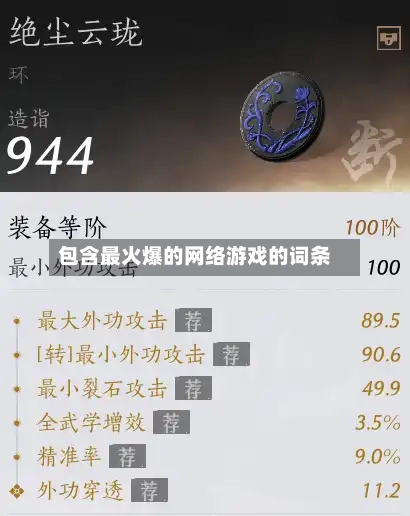 包含最火爆的网络游戏的词条-第1张图片