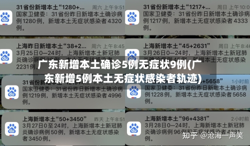 广东新增本土确诊5例无症状9例(广东新增5例本土无症状感染者轨迹)-第1张图片