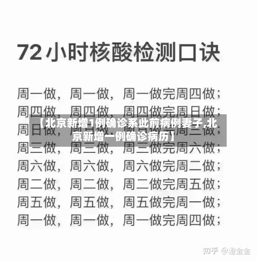 【北京新增1例确诊系此前病例妻子,北京新增一例确诊病历】-第2张图片