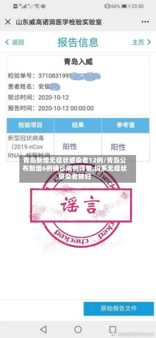 青岛新增无症状感染者12例/青岛公布新增6例确诊病例详情,均系无症状感染者转归-第2张图片
