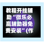 教程开挂辅助“微乐必赢辅助器免费安装	”(作弊)辅助透视教程-第1张图片