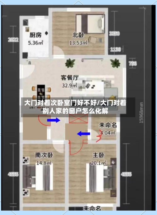 大门对着次卧室门好不好/大门对着别人家的窗户怎么化解-第3张图片