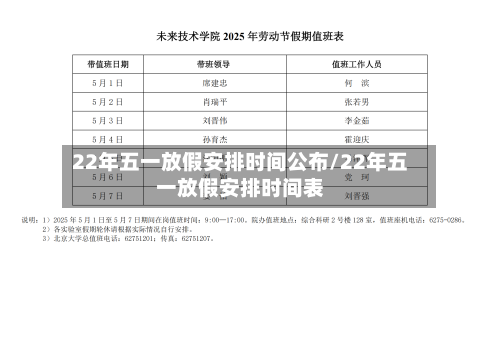 22年五一放假安排时间公布/22年五一放假安排时间表-第1张图片
