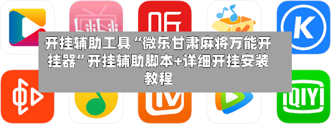 开挂辅助工具“微乐甘肃麻将万能开挂器”开挂辅助脚本+详细开挂安装教程-第3张图片