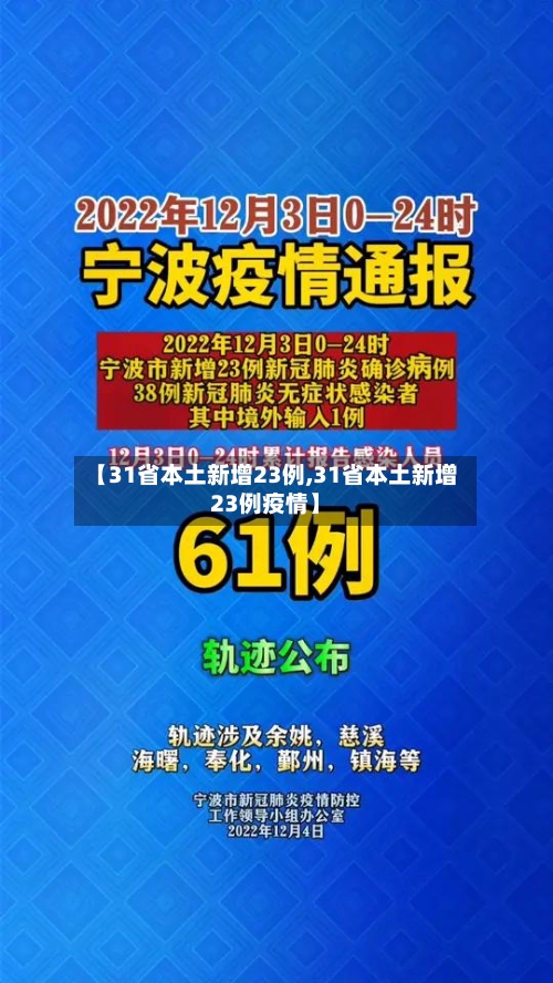 【31省本土新增23例,31省本土新增23例疫情】-第1张图片