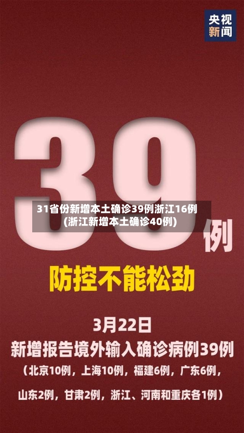31省份新增本土确诊39例浙江16例(浙江新增本土确诊40例)-第2张图片
