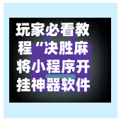 玩家必看教程“决胜麻将小程序开挂神器软件下载”(辅助神器)开挂详细教程-第3张图片