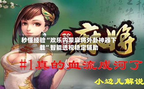 秒懂经验“欢乐内蒙麻将外卦神器下载”智能透视稳定辅助-第3张图片