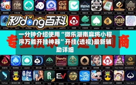 一分钟介绍使用“微乐湖南麻将小程序万能开挂神器”开挂(透视)最新辅助详细-第3张图片