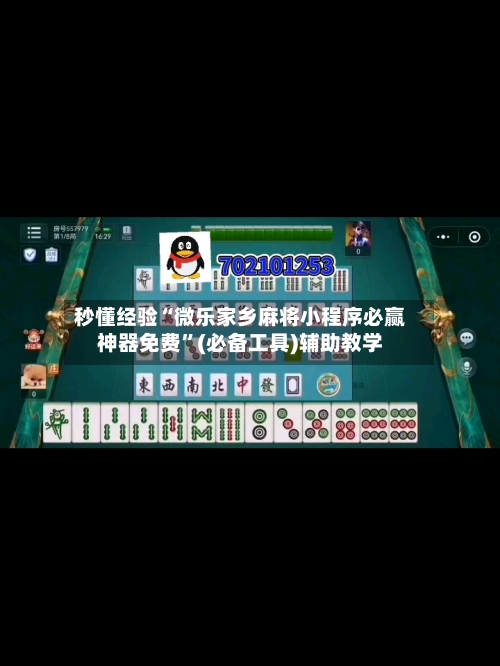 秒懂经验“微乐家乡麻将小程序必赢神器免费”(必备工具)辅助教学-第2张图片