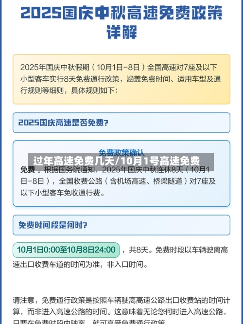 过年高速免费几天/10月1号高速免费-第2张图片