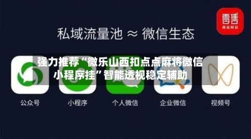 强力推荐“微乐山西扣点点麻将微信小程序挂	”智能透视稳定辅助-第2张图片