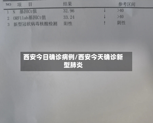 西安今日确诊病例/西安今天确诊新型肺炎-第2张图片