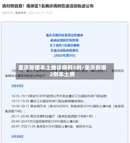 重庆新增本土确诊病例5例/重庆新增2例本土病-第2张图片