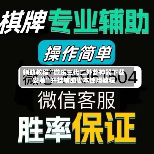 辅助教程“微乐三代二外卦神器下载安装	”开挂辅助脚本使用教程-第3张图片