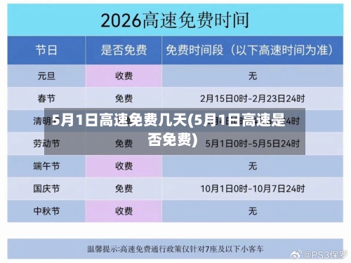 5月1日高速免费几天(5月1日高速是否免费)-第3张图片
