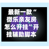 最新一款“微乐亲友房怎么开挂”开挂辅助脚本+详细开挂-第3张图片
